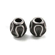 Овальные бусины из нержавеющей стали 304 STAS-E214-05AS