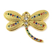 Ion Plating(IP) Real 18K Gold Plated 304 Stainless Steel Rhinestone Pendants STAS-P341-05G-02
