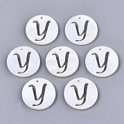 Подвески из натуральных пресноводных ракушек SHEL-S276-119Y