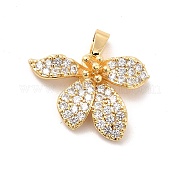 Латунные микропаве прозрачные подвески с фианитом KK-I695-027G