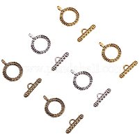 PH PandaHall 150 Sets Round Toggle Clasps, Bracelet Closure Clasps Jewelry  Fastener Clasps Buckle OT End Clasps T-Bar Connectors Bar and Ring Clasps