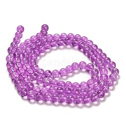 Chapelets de perles en verre transparent drawbench&nbsp;GLAD-Q012-8mm-18
