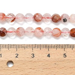 Fili di perle di quarzo ematoide rosso naturale di grado A/quarzo ferruginoso&nbsp;G-L642-F03-6mm