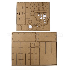 Aufbewahrungsboxen für Weihnachtsschmuck aus Holz&nbsp;CON-WH0089-03