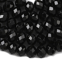 Fili di perline di onice nero naturale&nbsp;G-D344-A19-02