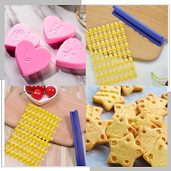 PP-Kunststoff-Buchstaben A~Z Cookie Impress Prägeschneider&nbsp;AJEW-WH0504-24