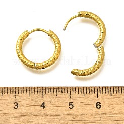 Boucles d'oreilles créoles en acier inoxydable 304 pour femmes&nbsp;EJEW-M068-13C-G
