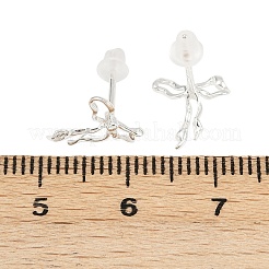 999 Ohrstecker aus feinem Silber&nbsp;EJEW-G442-02S