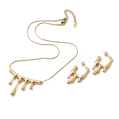 304 Edelstahl Schmucksets&nbsp;SJEW-P007-01G