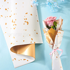 20 feuilles d'emballage en plastique pour bouquets de fleurs en feuille d'or&nbsp;DIY-TAC0025-13A