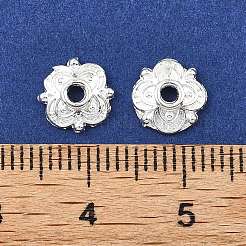 4 -petal tibetischen Stil Legierung Blume Perlenkappen&nbsp;LS-TIBE-S222-S-RS