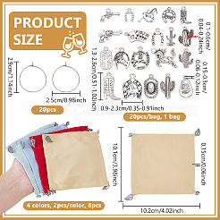 Mit Polyester gewichtete Weinglasabdeckungen für den Außenbereich&nbsp;DIY-NB0014-96