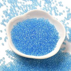 Perle di semi rotonde di vetro di colori trasparenti&nbsp;SEED-B001-06A-02