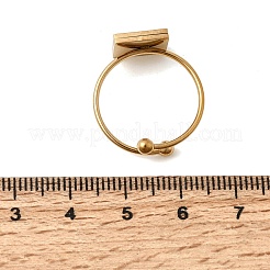 Offene Manschettenringe aus Edelstahl 304 für Damen&nbsp;RJEW-B161-01G-01