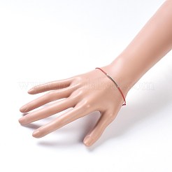 Verstellbare Armbänder aus gewachster Baumwolle&nbsp;BJEW-JB04206-01