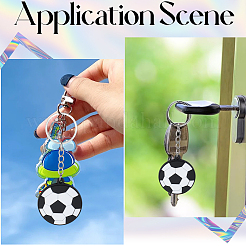 20 llavero de silicona de la serie deportiva&nbsp;KEYC-SC0002-01A