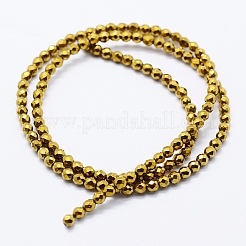 Electroplate non magnetici ematite sintetico fili di perline&nbsp;G-I193-12B-04