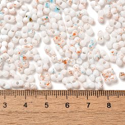 Perline di vetro con vernice da forno bicolore&nbsp;SEED-F005-01A-04