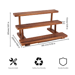 3-stöckiger Schmuck-Organizer aus Holz&nbsp;ODIS-WH0058-18A