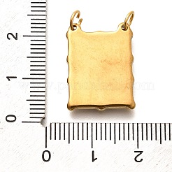 304 Edelstahl-Emaille-Anhänger&nbsp;STAS-B079-03G-04