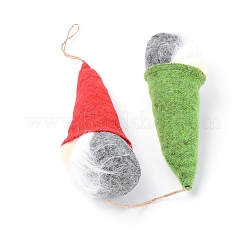 Stoff weihnachtspuppe anhänger dekorationen&nbsp;HJEW-SZC0002-05B