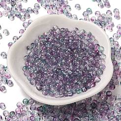 Perle rotonde di vetro di colori trasparenti&nbsp;SEED-F006-05A-12