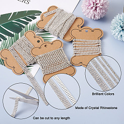 6 Yards 4 Stil Messing-Strass-Strassketten&nbsp;CHC-CD0001-06