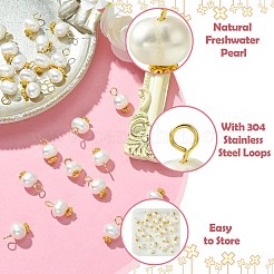30 ciondolo rotondo con perle d'acqua dolce naturali coltivate&nbsp;FIND-CJ0001-76