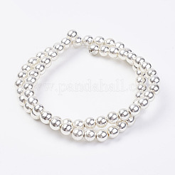 Non magnetici fili di perline di ematite sintetico&nbsp;G-P262-25-6mm-S