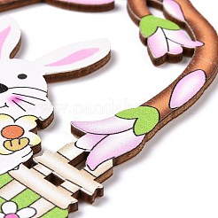 Gros pendentifs en bois de pâques&nbsp;WOOD-I007-01B