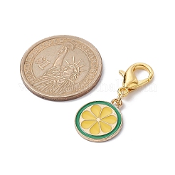 Décorations de pendentif en émail en alliage de fruits&nbsp;HJEW-JM01495