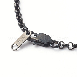 Set di collane con catena rolo in acciaio inossidabile 304&nbsp;NJEW-JN03568