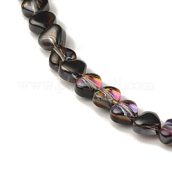 Chapelets de perles en verre transparent électrolytique&nbsp;EGLA-L044-D
