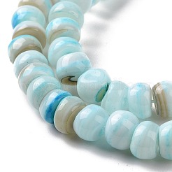 Fili di perline di conchiglie d'acqua dolce coltivate naturali&nbsp;SHEL-F002-01B