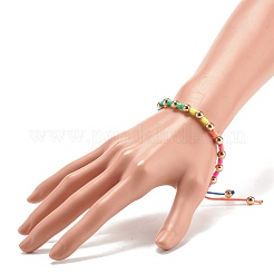 Perlenarmband aus synthetischem Hämatit&nbsp;BJEW-JB07796