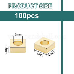 100pcs perles d'espacement en laiton&nbsp;KK-BC0012-54A