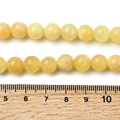 Natürliche gelbe Jadeperlenstränge&nbsp;G-A274-A01-8mm
