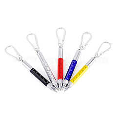 5 bolígrafo llavero práctico 5 en 6 de aluminio de 1 colores&nbsp;AJEW-TA0002-13B