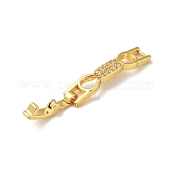 Bowknot-Rack-Plattierung aus Messing mit klaren Zirkonia-Uhrenarmbandverschlüssen&nbsp;ZIRC-H125-19G