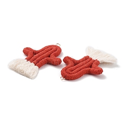 Große Anhänger aus Polycotton-Stoff&nbsp;GLAA-C028-10F