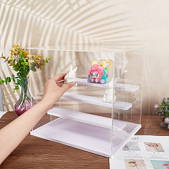Vitrine für Minifiguren aus transparentem Kunststoff&nbsp;ODIS-WH0025-142C