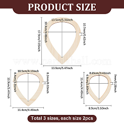 Herramienta de borla de plumas para tejer y macramé de madera&nbsp;DIY-WH0453-82A