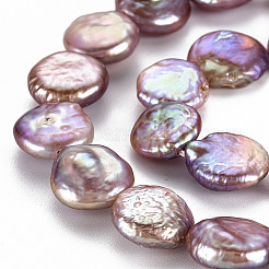 Naturales keshi abalorios de perlas hebras&nbsp;PEAR-S018-03F