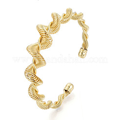 Messing-Manschettenarmbänder&nbsp;BJEW-N035-02G