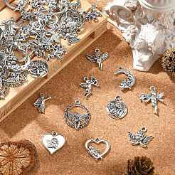100 pièces 10 styles pendentifs en alliage de style tibétain&nbsp;TIBEP-CJ0003-05