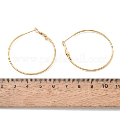 Boucles d'oreilles créoles en acier inoxydable 304&nbsp;SA-CBABC0F-02G