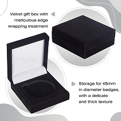 Coffrets cadeaux en velours avec rangement pour badges/bracelets en EVA&nbsp;VBOX-WH0001-03