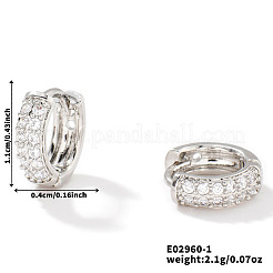 Boucles d'oreilles créoles élégantes en laiton vintage&nbsp;FH4971-1
