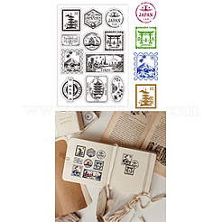 Transparente Stempel aus PVC-Kunststoff mit Sommermotiv&nbsp;DIY-WH0631-0328