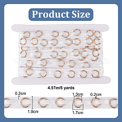 5 Yards Baumwoll-Nähband mit Metallring&nbsp;DIY-OC0012-98